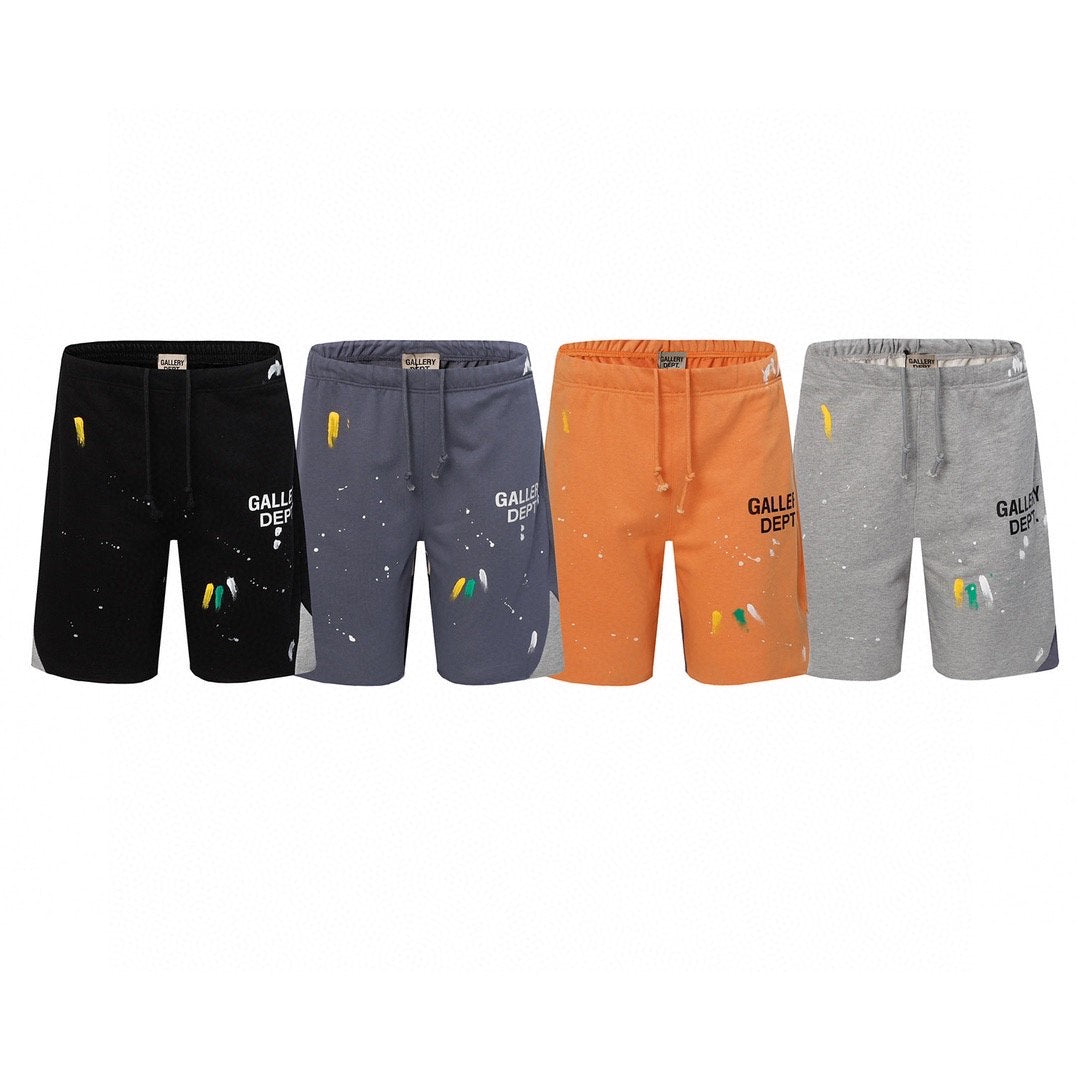 Gallery Dept Set Of Four Shorts In Black/Dark Gray/Orange/Gray