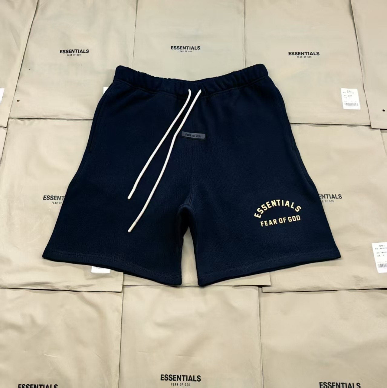 Essentials Black Fear Of God Shorts