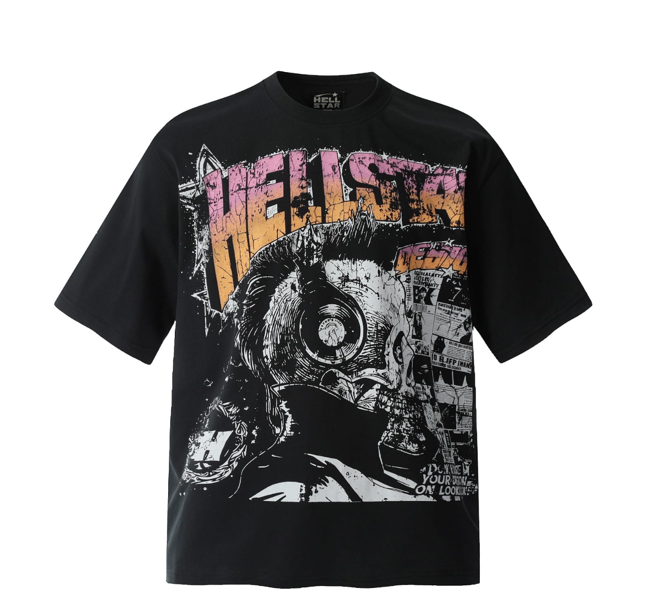 HellStar MowHawk Skull Black Tee